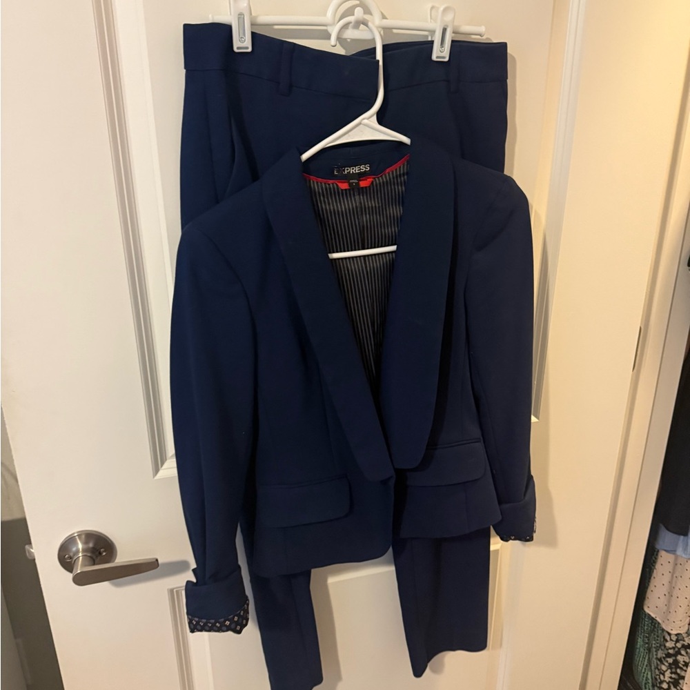 Express Blue Suit Set 0 EUC